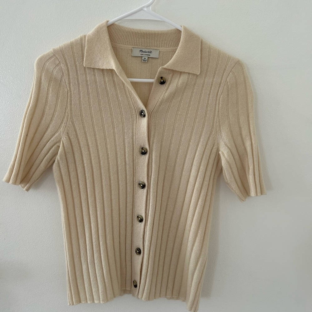 Madewell Cashmere Button-Down Shirt